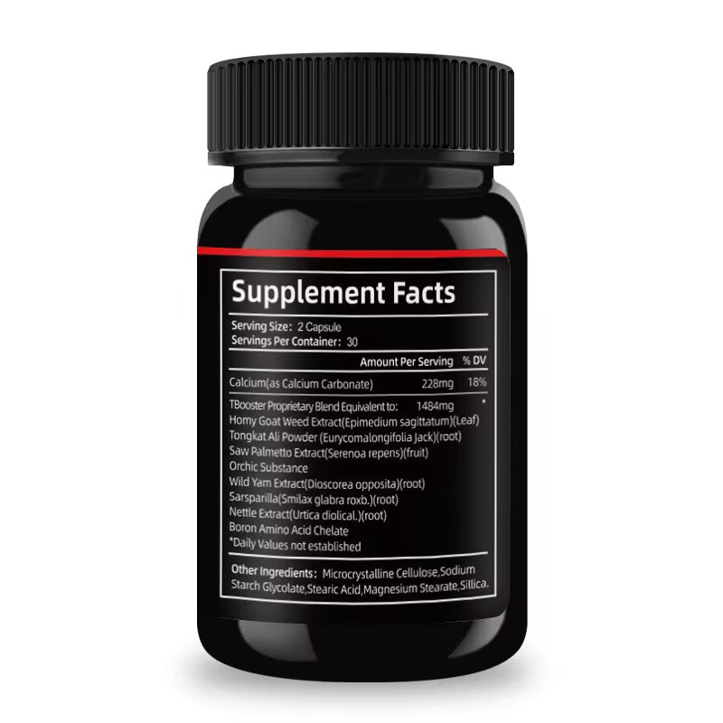 Capsules de Testostérone Booster – Endurance, Force & Vitalité Masculine