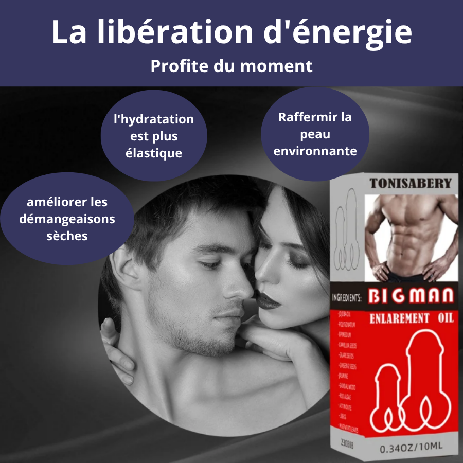 Huile de Massage de croissance épaississante pour pénis, le bien-être sexuel.